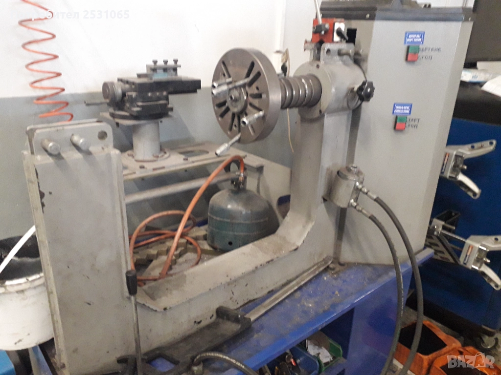 Машина за изправяне на джанти със струг , снимка 1