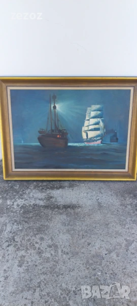 Картина масло Маринизъм, снимка 1