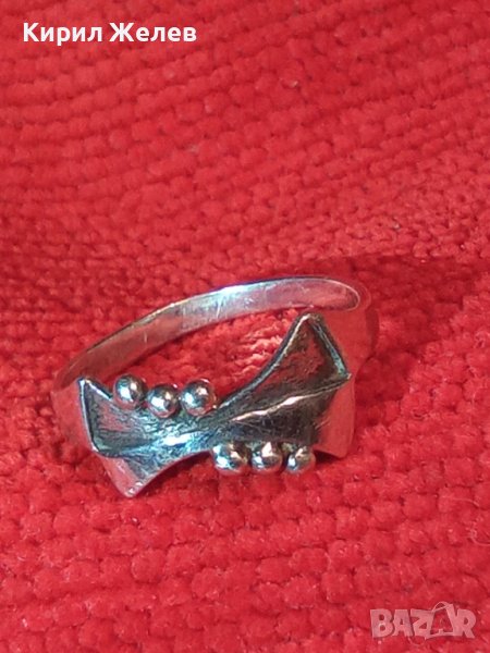 СРЕБЪРЕН ЕЛЕГАНТЕН ПРЪСТЕН ВИСОКА ПРОБА СРЕБРО РЪЧНА ИЗРАБОТКА 22291, снимка 1