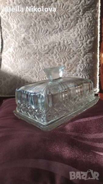 стъклен съд за масло , снимка 1