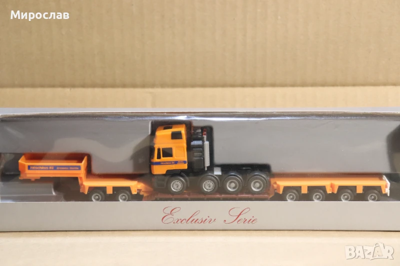 HERPA H0 1/87 MAN ВЛЕКАЧ КАМИОН ТИР МОДЕЛ ТЕЖКОТОВАРЕН ТРАНСПОРТ, снимка 1