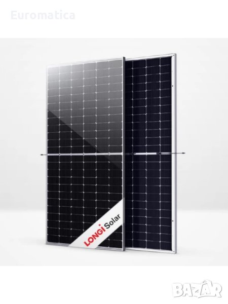 Монокристален соларен панел Longi 550W - LR5-72HBD - Half Cut - Двойно - Лицев, снимка 1