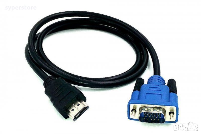 Кабел HDMI - VGA  -1,5 метра SS000082 връзка компютър лаптоп телевизор, снимка 1