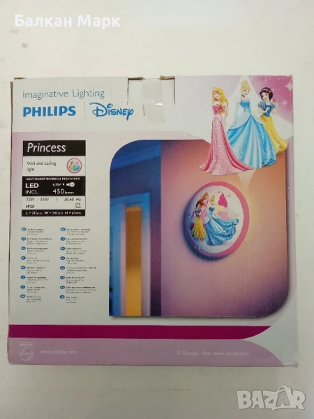 Детска лампа Philips Disney Princess – 4.5W LED, снимка 1