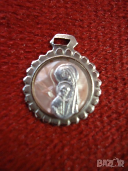 висулки Богородица и сребърен синджир, снимка 1