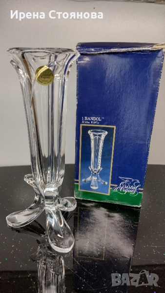 Кристална ваза d'Arques  France. Височина 22 см. Нова, в оригинална опаковка. , снимка 1