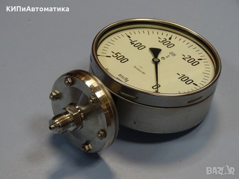 вакуум метър Wika Duratherm 600 ф160 -500/0 mmHg, снимка 1