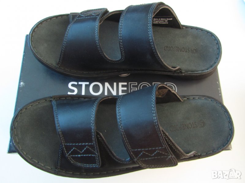 Продавам кожени чехли STONEFORD., снимка 1