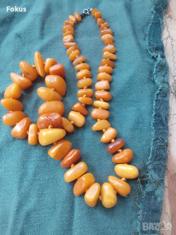 Кехлибар, накит, гердан, снимка 1