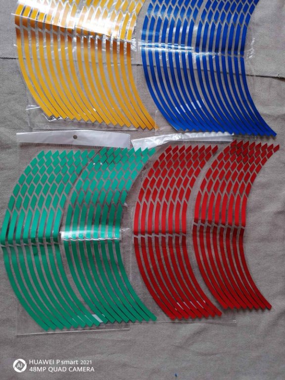 Гланцирани стикери лепенки в различен цвят за джанта на кола автомобил мотор  велосипед в Аксесоари и консумативи в гр. Пещера - ID33655527 — Bazar.bg