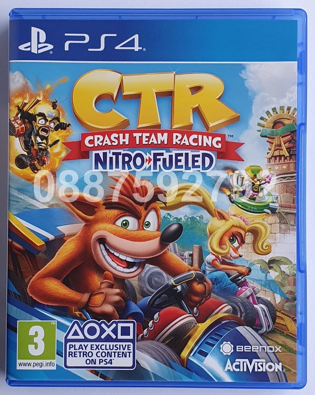 Перфектен диск с играта CTR Crash Team Racing Nitro PS4 Playstation 4 в  Игри за PlayStation в гр. Варна - ID33034472 — Bazar.bg