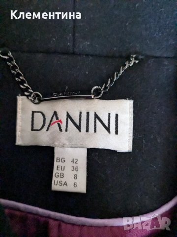 палто Danini , снимка 2 - Палта, манта - 47476519