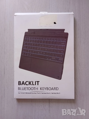 Безжична клавиатура Microsoft Surface Pro 8/9/X (с подсветка и тъчпад) - НОВА, снимка 2 - Таблети - 52116094