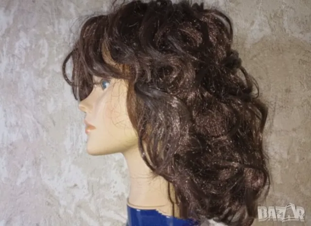 Кестенява перука средна дължина , снимка 1