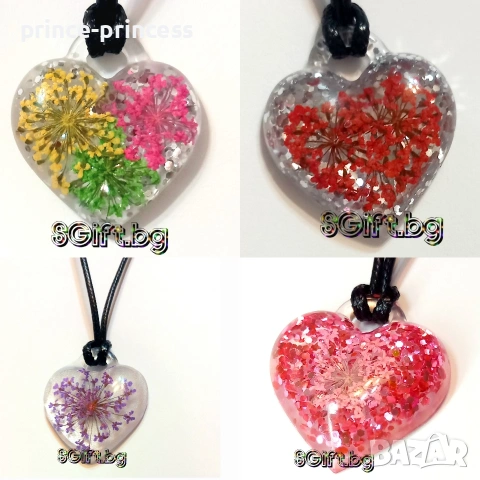 Ръчно изработено колие от епоксидна смола 