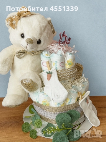 Торти от памперси , снимка 2 - Пелени, памперси - 52488825