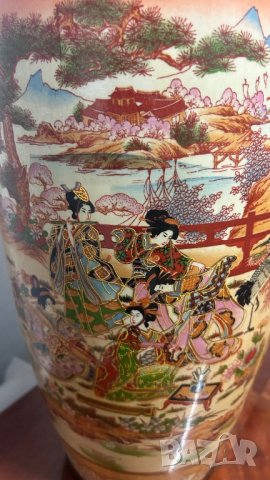 Голяма красива порцеланова ваза ръчно рисувана, снимка 7 - Декорация за дома - 43707339