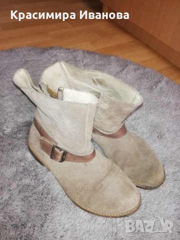 Дамски /детски боти естествена кожа 35 номер , снимка 1