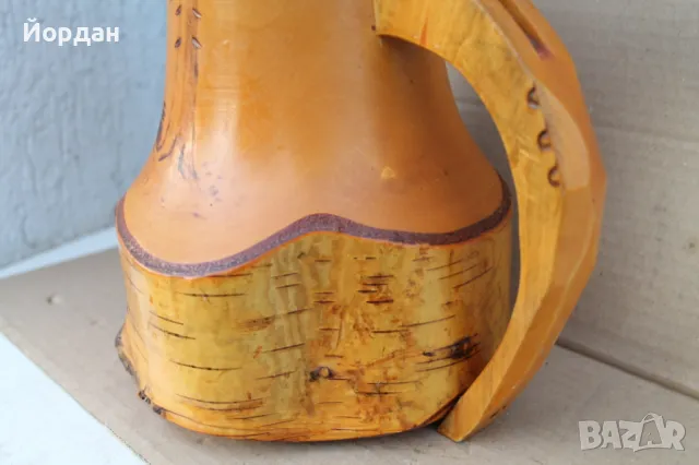 Халба за бира от брезово дърво, снимка 16 - Антикварни и старинни предмети - 47356660