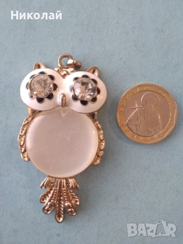 Висулка за колие сова , снимка 2 - Бижутерийни комплекти - 43725317