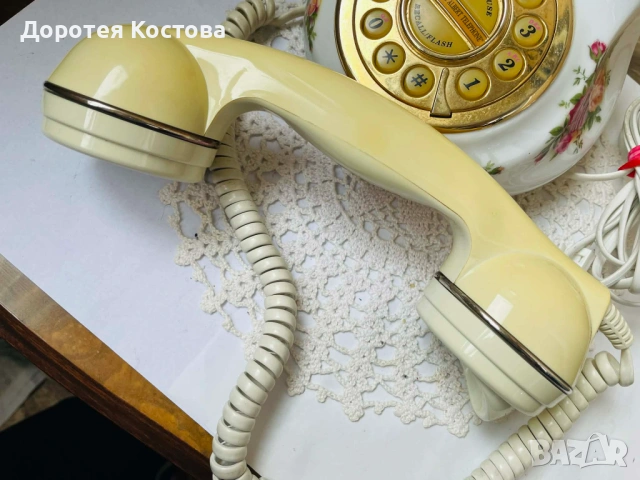 ROYAL ALBERT красив телефон от костен порцелан от Англия, снимка 8 - Антикварни и старинни предмети - 53328617
