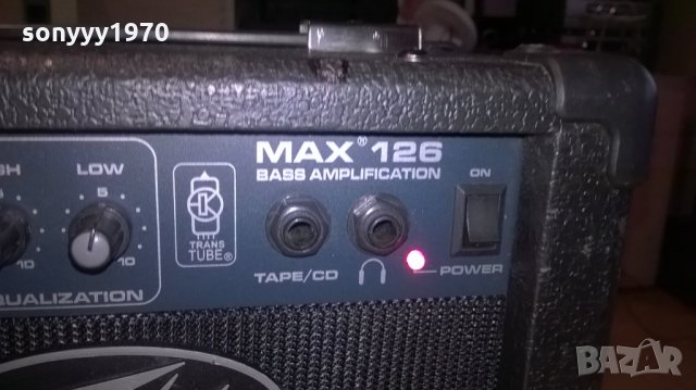 ПОРЪЧАНО-peavey max 126 guitar amplifier-trans tube-внос швеицария, снимка 7 - Китари - 26496552