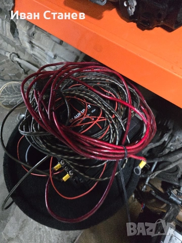 бас каса , усилвател и кабели , снимка 4 - Ресийвъри, усилватели, смесителни пултове - 53585305