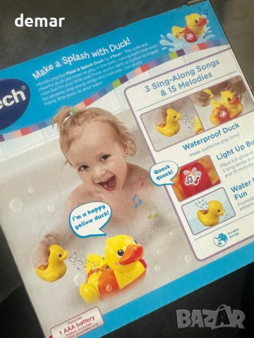 VTech Пате сензорна играчка за вана със светлини и музика за малки деца, снимка 4 - Музикални играчки - 43948834
