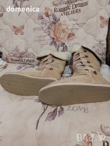 Дамски велурени ботуши, снимка 7 - Дамски ботуши - 53274611