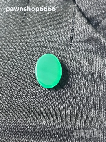 Естествен хризопраз – кабошон, 8,05 ct | Наситено зелен, полупрозрачен, снимка 11 - Други ценни предмети - 53196873