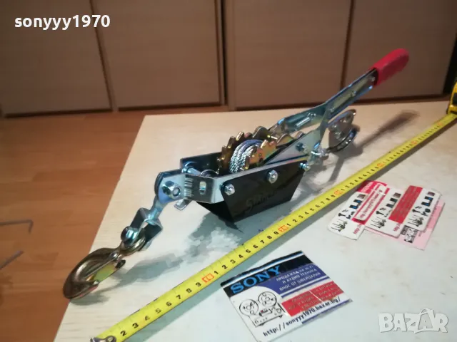 2 ТОНА ЛЕБЕДКА РЪЧНА СЪС СТОМАНЕНО ВЪЖЕ 2401251919, снимка 11 - Други инструменти - 48815641