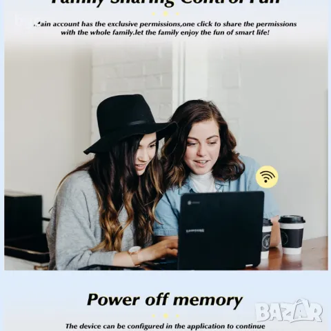 НОВ 20А 4400Watt Смарт Контакт Умен Щепсел Smart Wi-Fi Bluetooth Управление , снимка 16 - Друга електроника - 49469618