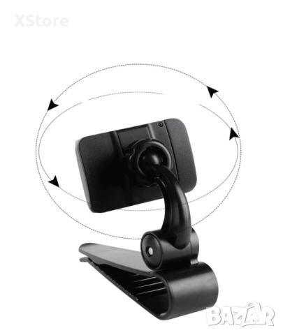 Стойка за мобилни устройства за автомобил, която се поставя върху сенника ST18, снимка 13 - Аксесоари и консумативи - 52444786