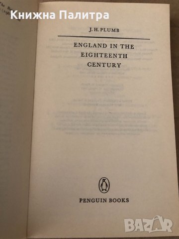 England in the Eighteenth Century - J. Plumb, снимка 3 - Други - 34798908