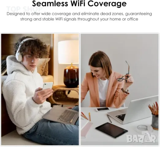 WAVLINK 1200Mbps WiFi 5 рутер, (867 Mbps/5 GHz + 300 Mbps/2,4 GHz), снимка 7 - Рутери - 49627344