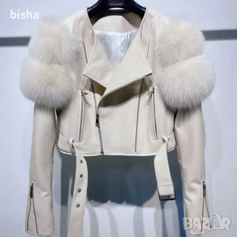 Кожено яке от естествена кожа, снимка 2 - Якета - 52106096