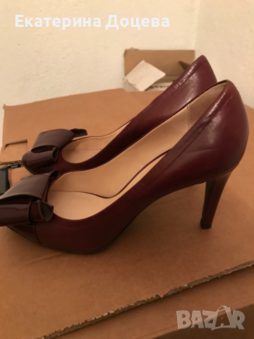 Обувки Армани бордо, снимка 4 - Дамски обувки на ток - 36557085
