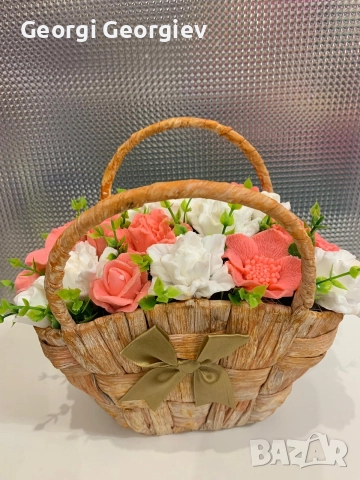 цветя изработени с глицеринов ароматен сапун и Българска роза 🌹 Стара Загора Център ., снимка 15 - Изкуствени цветя - 52838977