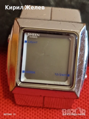 Дамски електтронен часовник CASIO SHEEN не е тестван много красив 51728, снимка 2 - Дамски - 53594403