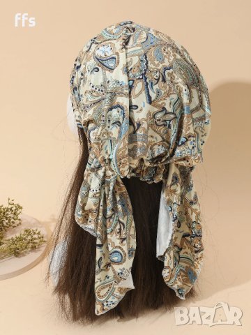 Нов шарен тюрбан Код 0152, снимка 3 - Аксесоари за коса - 43506439