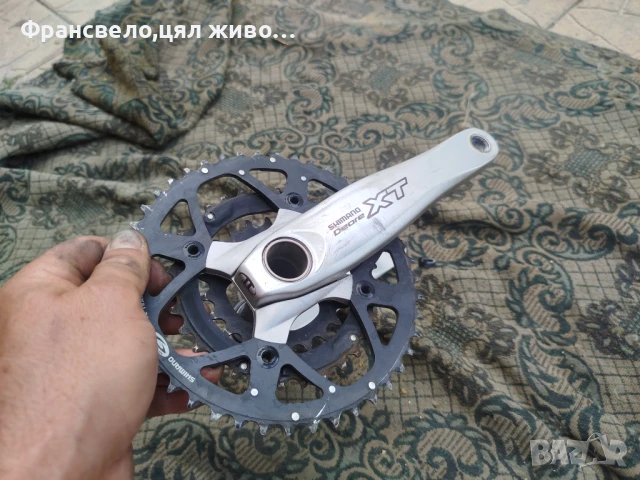 Курбел със средно движение за велосипед колело Shimano deore xt , снимка 3 - Части за велосипеди - 51090097