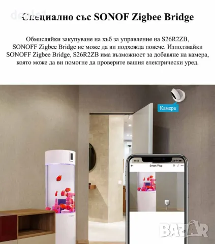 SONOFF S26R2ZB Zigbee Интелигентен Контакт, снимка 11 - Друга електроника - 47866815