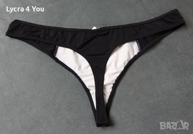 Rainbow (eur 48-50) XL дамска прашка в черно и бяло с дантела отпред, снимка 3 - Бельо - 43291227