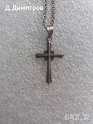 Православен сребърен кръст 925 с верижка!, снимка 2 - Антикварни и старинни предмети - 40761651