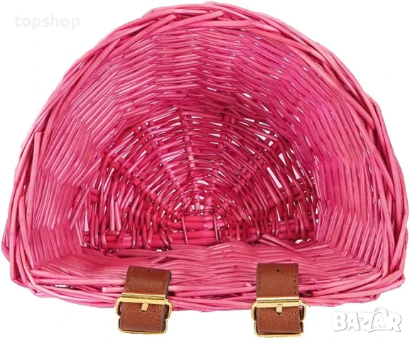 Чисто нова ратанова плетена кошница за кормило на велосипед, снимка 4 - Аксесоари за велосипеди - 50542578