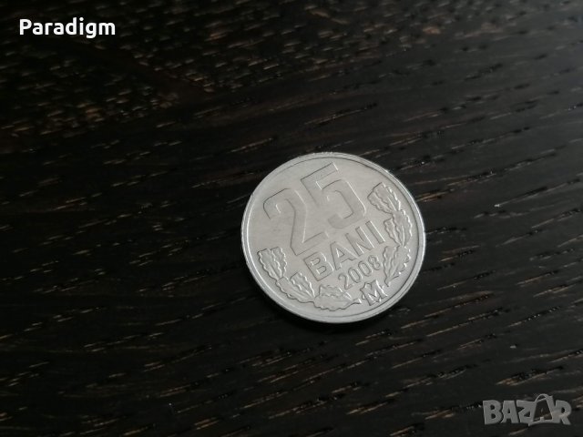 Монета - Молдова - 25 бани | 2008г.