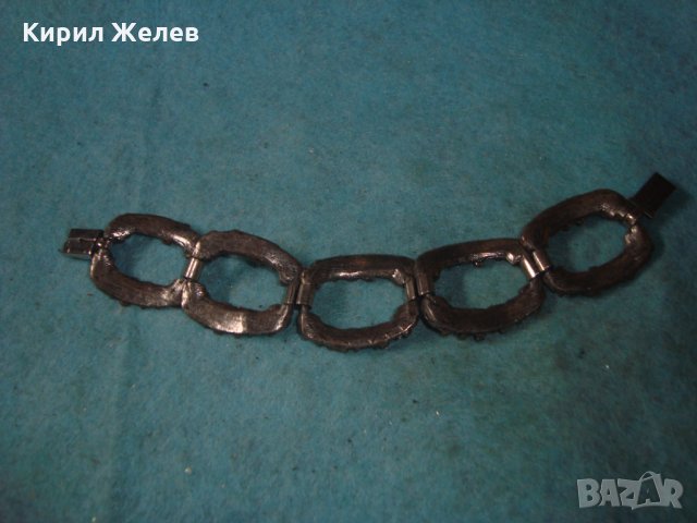 ДЕБЕЛО ПОСРЕБРЕНА ВИНТИДЖ АРТ ГРИВНА от БЛАГОРОДНА НЕРЪЖДАЕМА СТОМАНА ХУДОЖЕСТВЕНА ИЗРАБОТКА 27428, снимка 6 - Антикварни и старинни предмети - 35100966