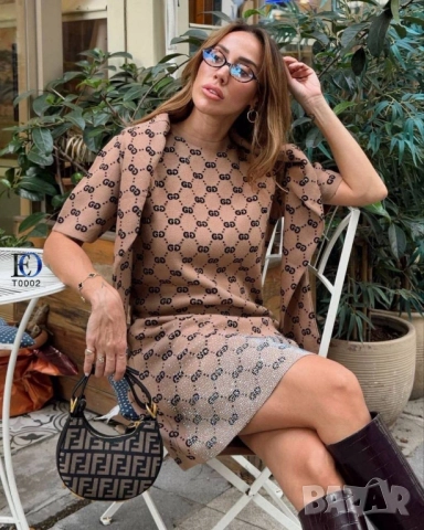 рокля и жилетка с камъни Gucci , снимка 5 - Комплекти - 52125868