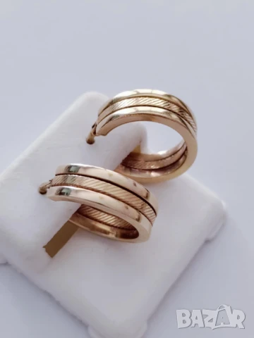 Златни обеци 51592, снимка 2 - Обеци - 50727073