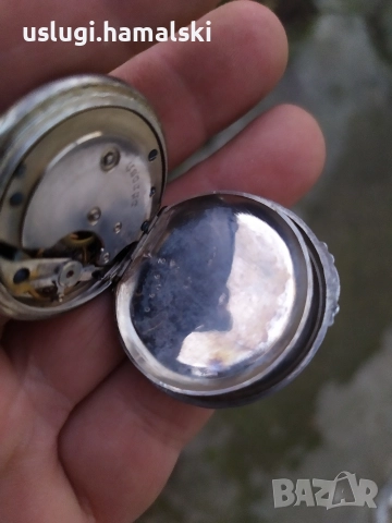 Стар сребърен джобен часовник, снимка 11 - Антикварни и старинни предмети - 52615504